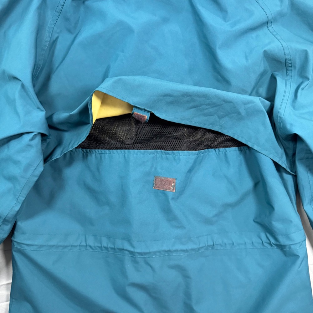 VTG Eddie Bauer Gore-Tex Mountain Parka Hoode Jacket Teal Blue Womens M Gorpcore - Picture 6 of 15